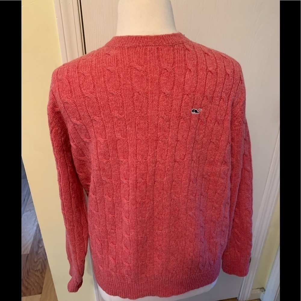 Vineyard vines men’s cable knit wool blend sweater